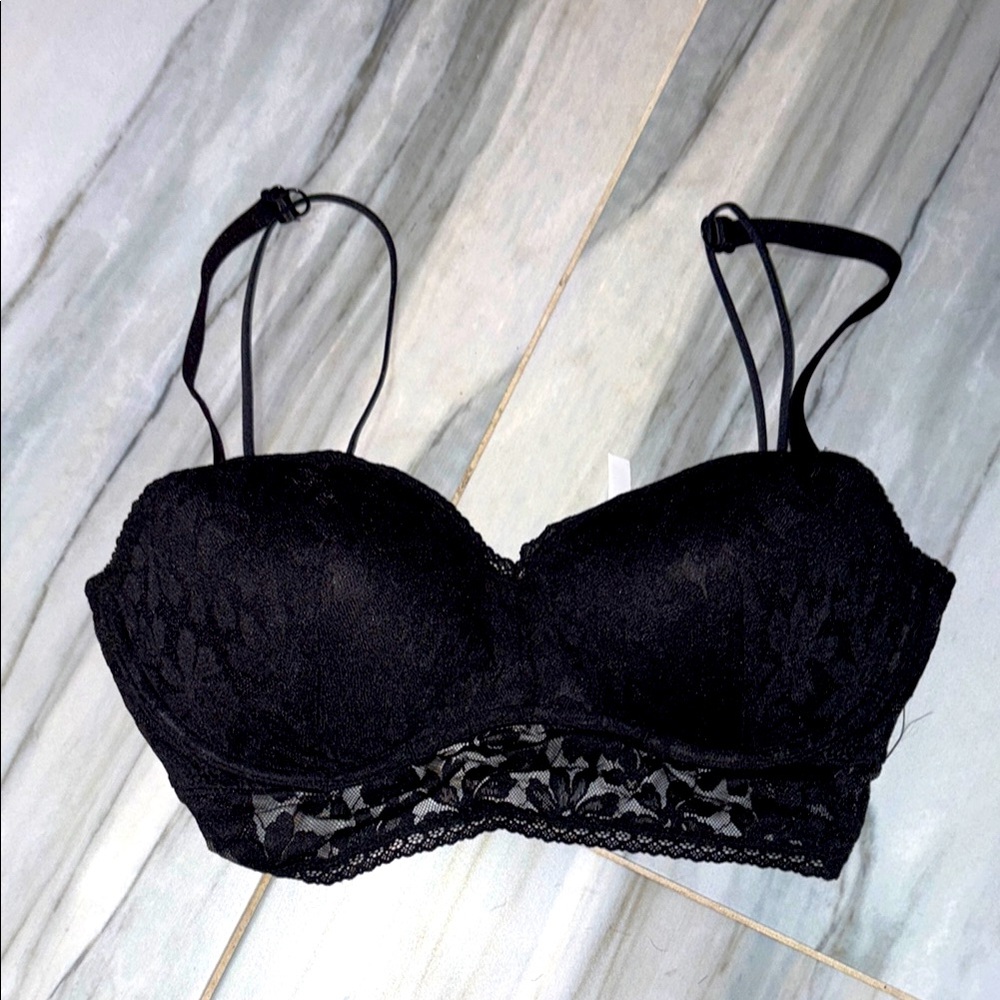 NWT Victorias Secret Black Lace Bra